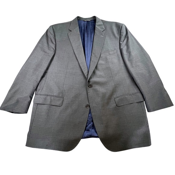 David Donahue‎ 50L Gray 100% Wool Blazer Sport Coat Super 150s Made in Canada